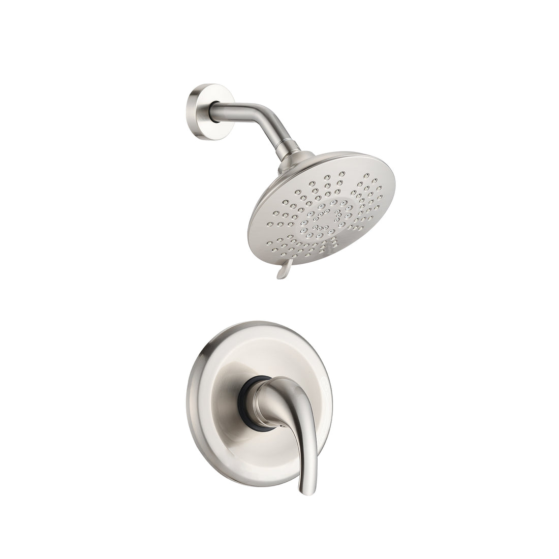 Single Handle 5 Functions Shower Head Set Valve Included Brushed Nickel Brass