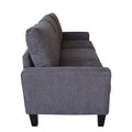 Modern Living Room Furniture Sofa In Dark Grey Fabric Dark Grey Foam Fabric