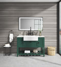 Solid Wood Bathroom Vanities Without Tops 48 In. W X 20 In. D X 33.60 In. Hbathroom Vanity In Green Green Solid Wood