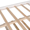 Full Size Wooden House Bed With Trundle And 3 Storage Drawers White White Solid Wood