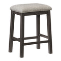 Casual Style Counter Height Dining 5Pc Set Gray Finish Multifunctional Table With 4X Stools Upholstered Cushion Seat Drawers Shelves Table Dining Kitchen Set Gray Seats 4 Dining Room Casual,Industrial Rectangular Dining Table With Chair Wood
