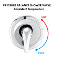 Shower System With Tub Spout Rain Shower Tub Set, High Pressure Dual 2 In 1 Shower Combo Faucet With Valve Chrome Abs