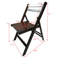 Furniture Slatted Wood Folding Special Event Chair Cherry, Set Of 4, Folding Chair, Foldable Style Cherry Solid Wood