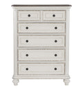 Traditional Design 1Pc Chest Of Drawers Storage Dark Finished Knobs Wooden Bedroom Furniture Antique White Bedroom Wood