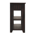 48'' Solid Pine Wood Top Console Table, Modern Entryway Sofa Side Table With 3 Storage Drawers And 2 Shelves. Easy To Assemble Black Black Pine