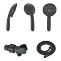 Matt Black High Pressure Multi Function With Hand Held Shower Faucet Matte Black Abs