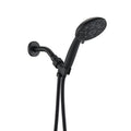 Matt Black High Pressure Multi Function With Hand Held Shower Faucet Matte Black Abs