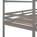 Twin Loft Bed With Slide, House Bed With Slide,Gray Old Sku :Wf286245Aae Twin Gray Solid Wood