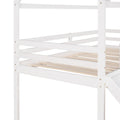 Twin Loft Bed With Slide, House Bed With Slide,White Old Sku :Wf286245Aak Twin White Solid Wood