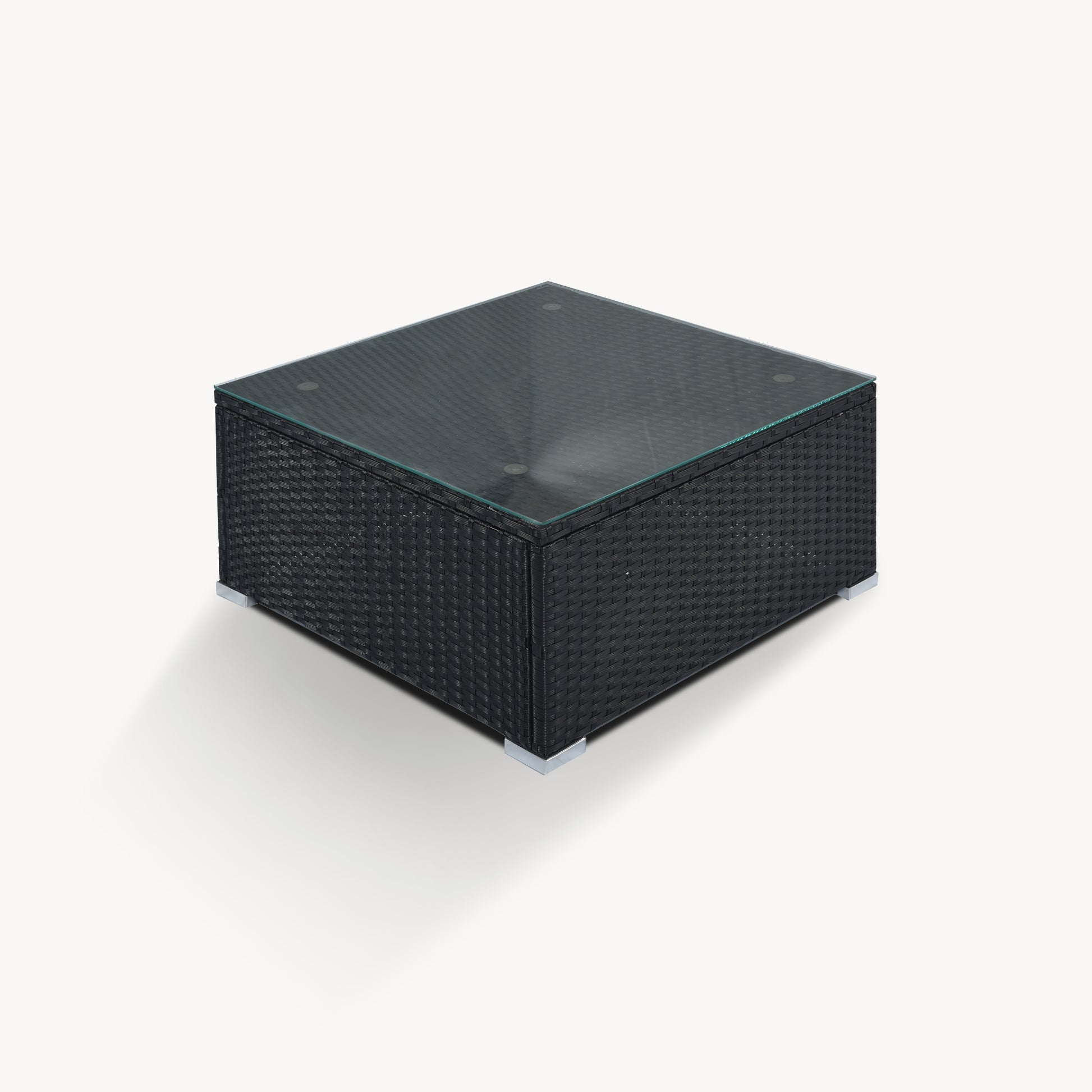 8 Pieces Outdoor Patio Furniture Sets, Garden Conversation Wicker Sofa Set, Single Sofa Combinable, Gray Cushions Black Wicker Yes Gray Wicker