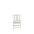 Hdpe Dining Chair, White, With Cushion, No Armrest, Set For Playroom, Nursery, Backyard,Chair Set Of 2 White Hdpe