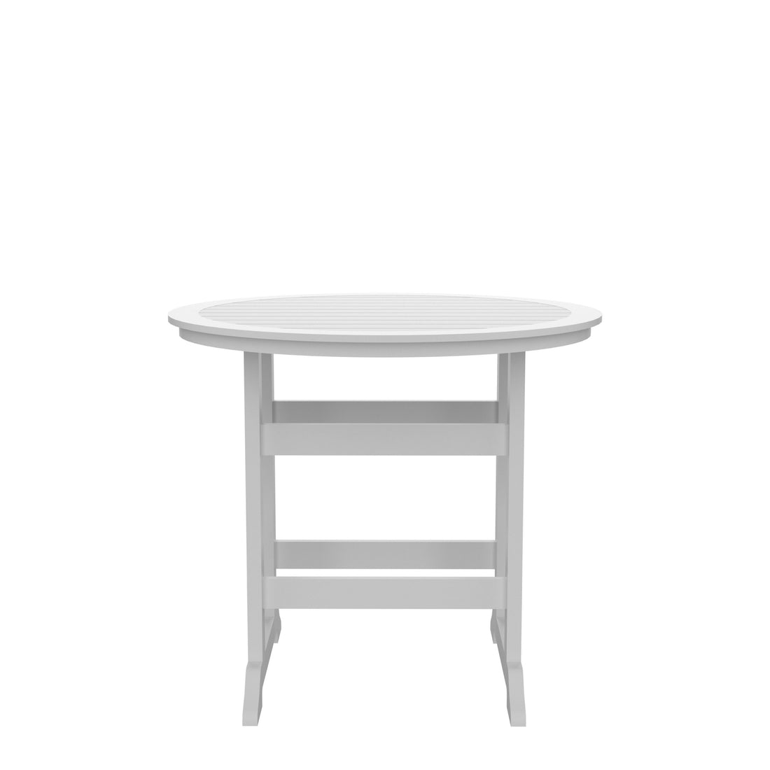 Hdpe Bar Table, Dining Table, Patio Bar Set ,Counter Height Table For Outdoor White Gray White Hdpe