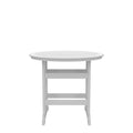 Hdpe Bar Table, Dining Table, Patio Bar Set ,Counter Height Table For Outdoor White Gray White Hdpe