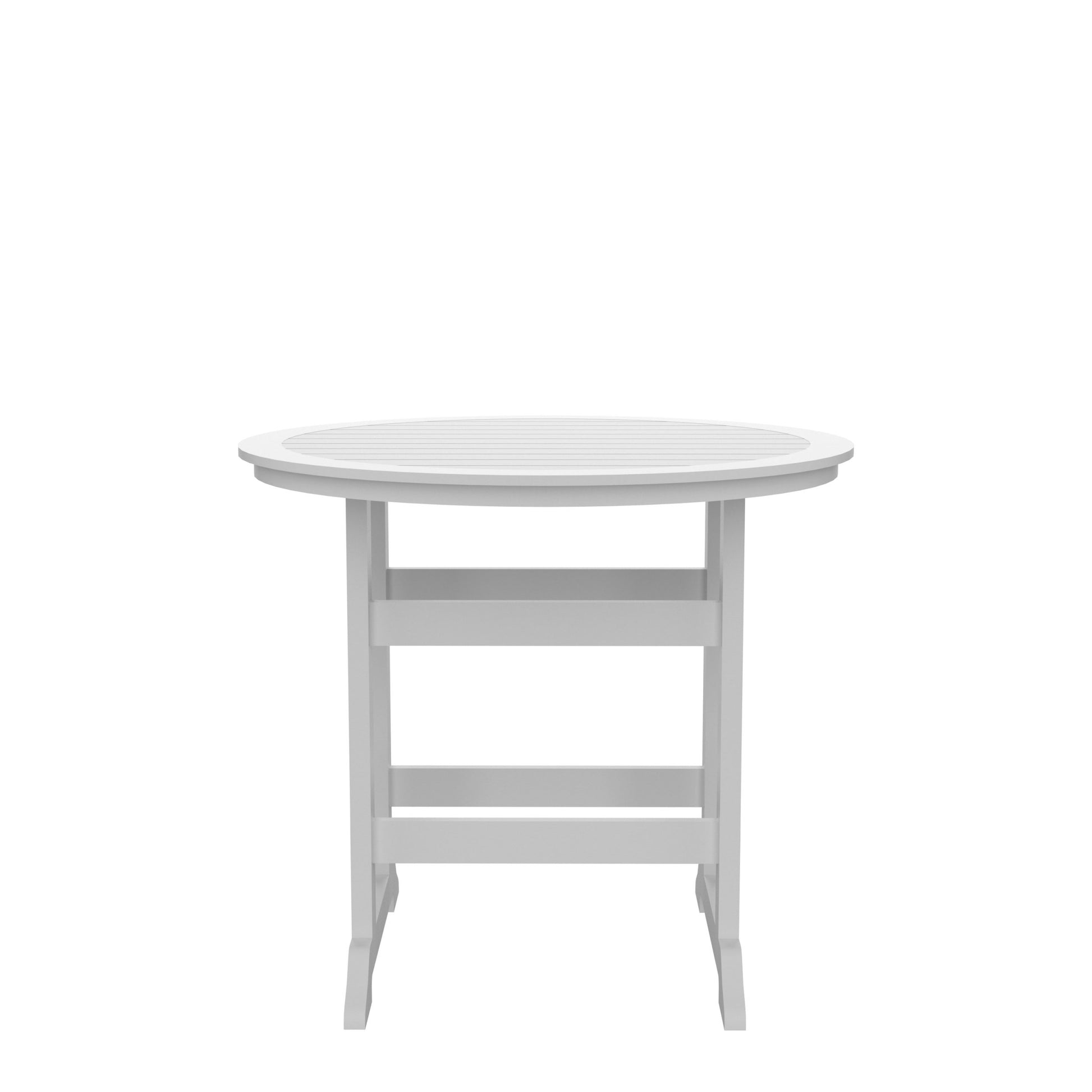 Hdpe Bar Table, Dining Table, Patio Bar Set ,Counter Height Table For Outdoor White Gray White Hdpe