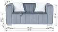 A Modern Channel Sofa Take On A Traditional Chesterfield,Grey Color,Seater Grey Velvet