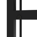 Set Of 2, Glass Two Layer Tea Table, Small Round Table, Bedroom Corner Table, Living Room Side Table,Black Black Tempered Glass