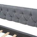 Upholstered Twin Size Daybed With Two Drawers, Wood Slat Support, Gray Old Sku :Lp000011Aae Gray Upholstered