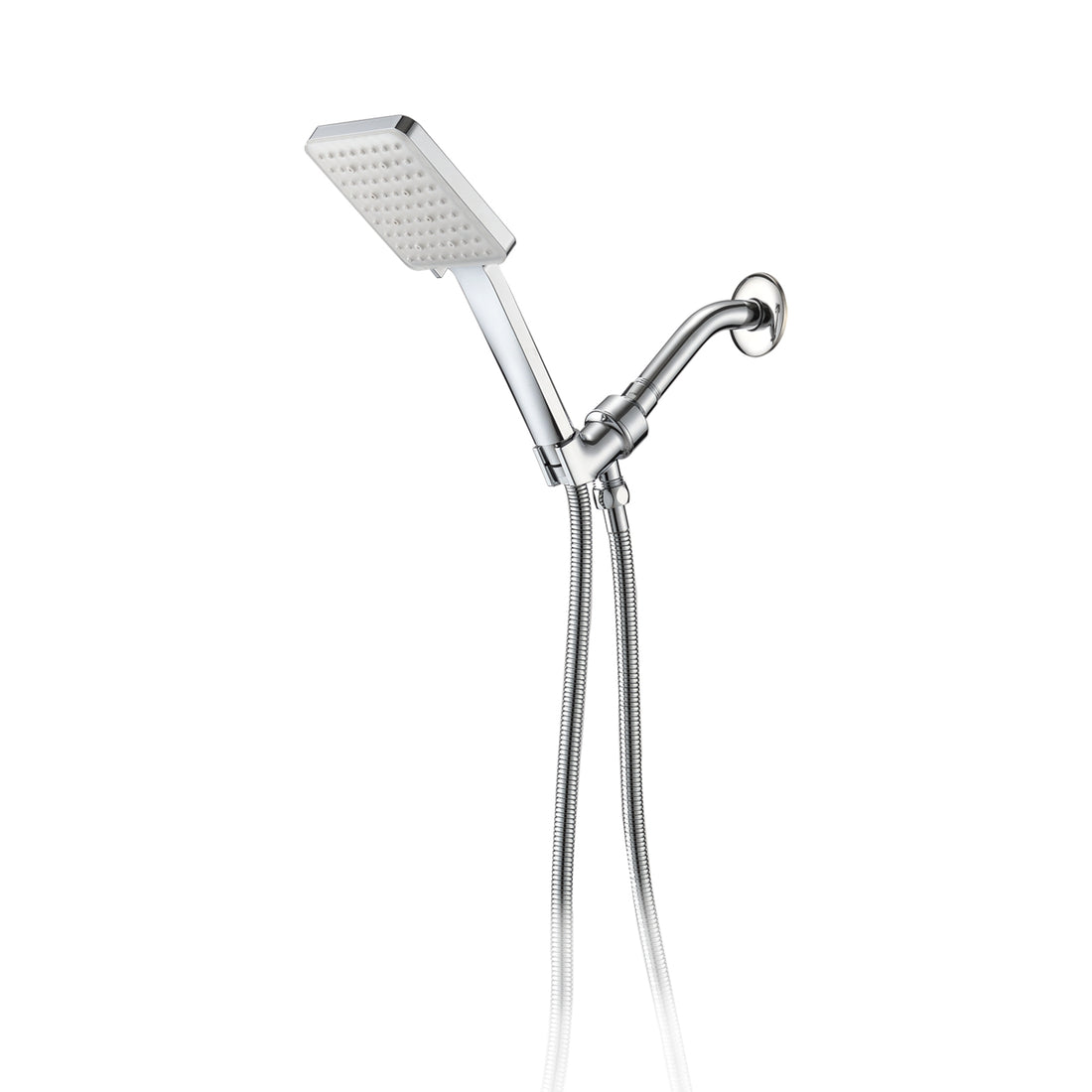 Chrome High Pressure Multi Function With Hand Held Shower Faucet Chrome Abs