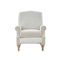 Push Back Recliner Ivory Polyester