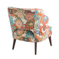 Open Back Accent Chair Multi Polyester