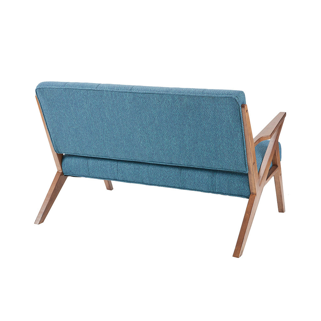 Rocket Loveseat Blue Solid Wood