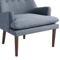 Mid Century Accent Chair Blue Polyester