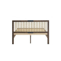 Queen Bed Brown Bronze Wood