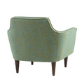 Mid Century Accent Chair Green Solid Wood