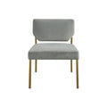 Accent Chair Grey Polyester