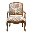 Camel Back Exposed Wood Chair Multi Polyester