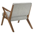 Lounge Chair Light Grey Polyester