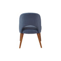 Dining Side Chair Set Of 2 Navy Polyester