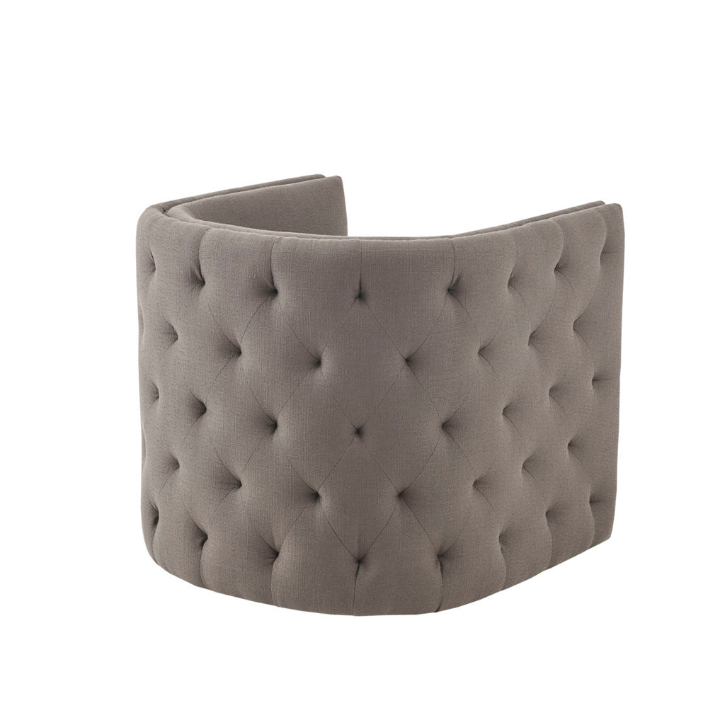 Capstone Swivel Taupe Solid Wood