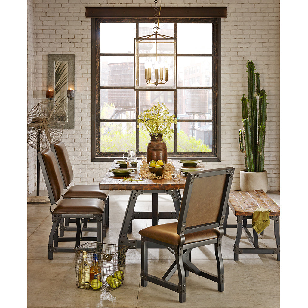 Dining Gathering Table Walnut Solid Wood