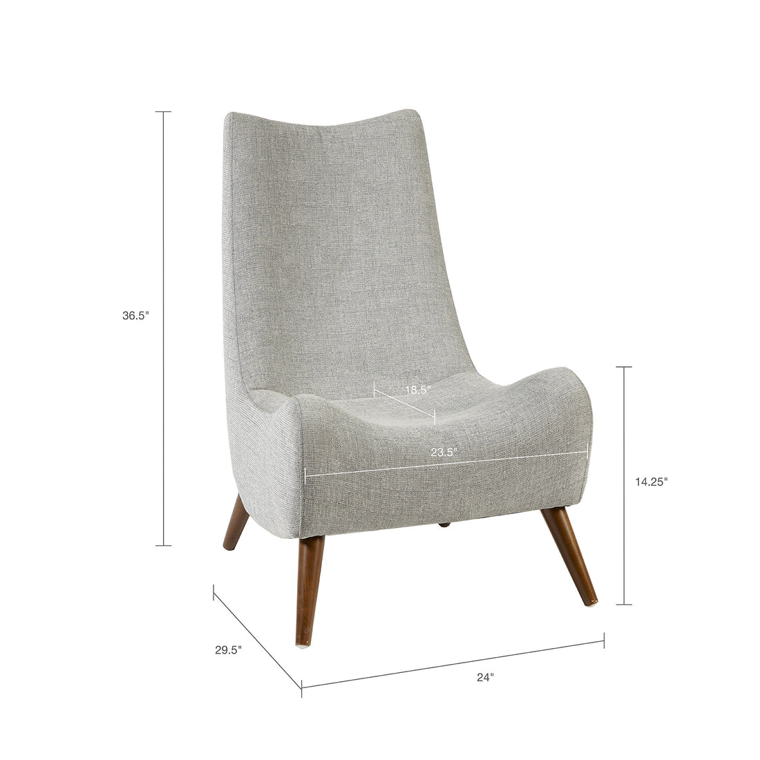 Accent Chair Tan Polyester