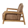 Easton Low Profile Accent Chair Taupe Natural Polyester