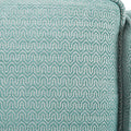 Harris Swivel Chair Blue Solid Wood