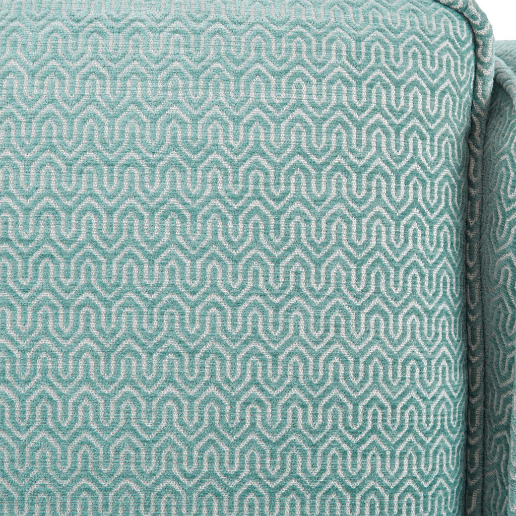 Harris Swivel Chair Blue Solid Wood
