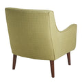 Mid Century Accent Chair Green Polyester