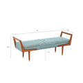 Boomerang Bench Blue Pecan Polyester