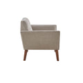 Lounge Chair Light Grey Polyester