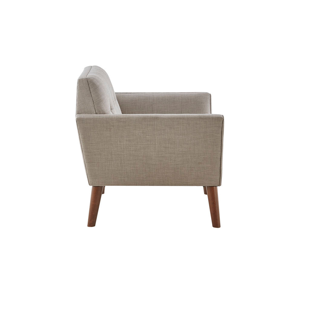 Lounge Chair Light Grey Polyester