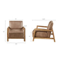 Easton Low Profile Accent Chair Taupe Natural Polyester