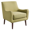Mid Century Accent Chair Green Polyester