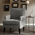 Track Arm Club Chair Grey Polyester