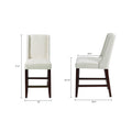Brody Wing Counter Stool Cream Polyester