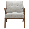 Lounge Chair Light Grey Polyester