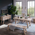 Dining Bench Natural Wood