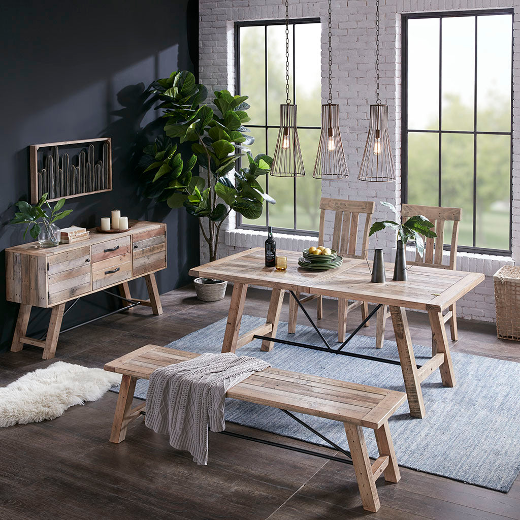 Dining Bench Natural Wood