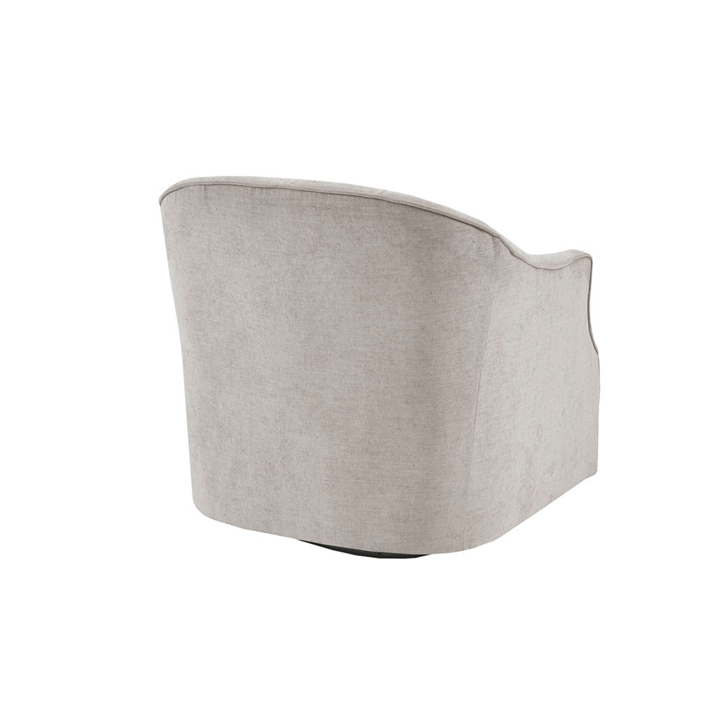 Calvin Swivel Beige Solid Wood